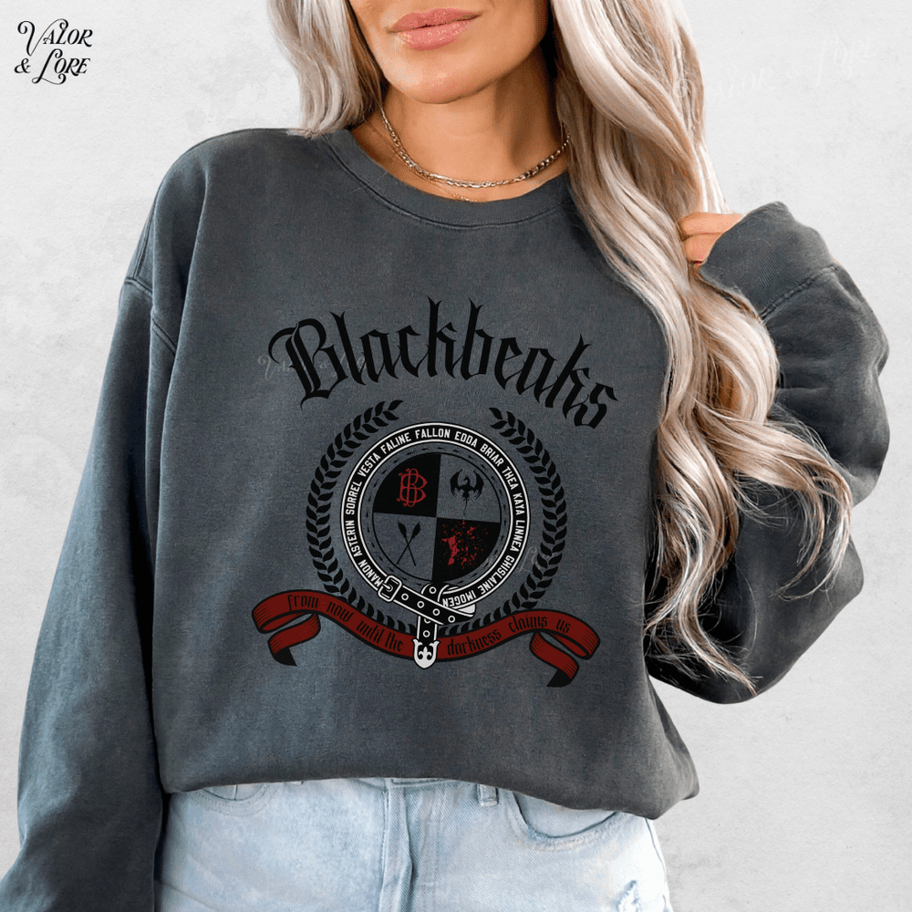 Blackbeaks crest lightweight crew sweatshirt — Valor & Lore